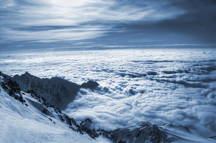 W drodze do schroniska Goutier - Mont Blank